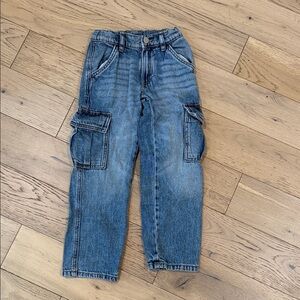 Zara Kids Blue Cargo Jeans
